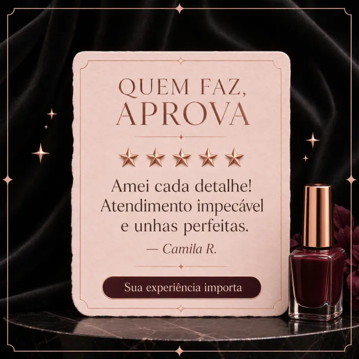 Post elegante com depoimento de cliente