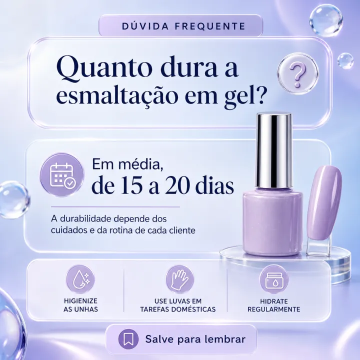 Post respondendo uma dúvida sobre esmaltação em gel